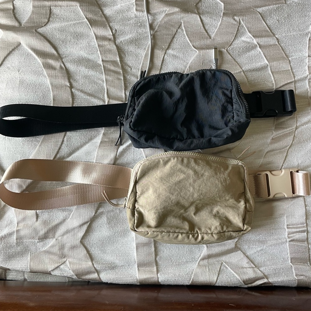 Black and Tan Fanny Packs